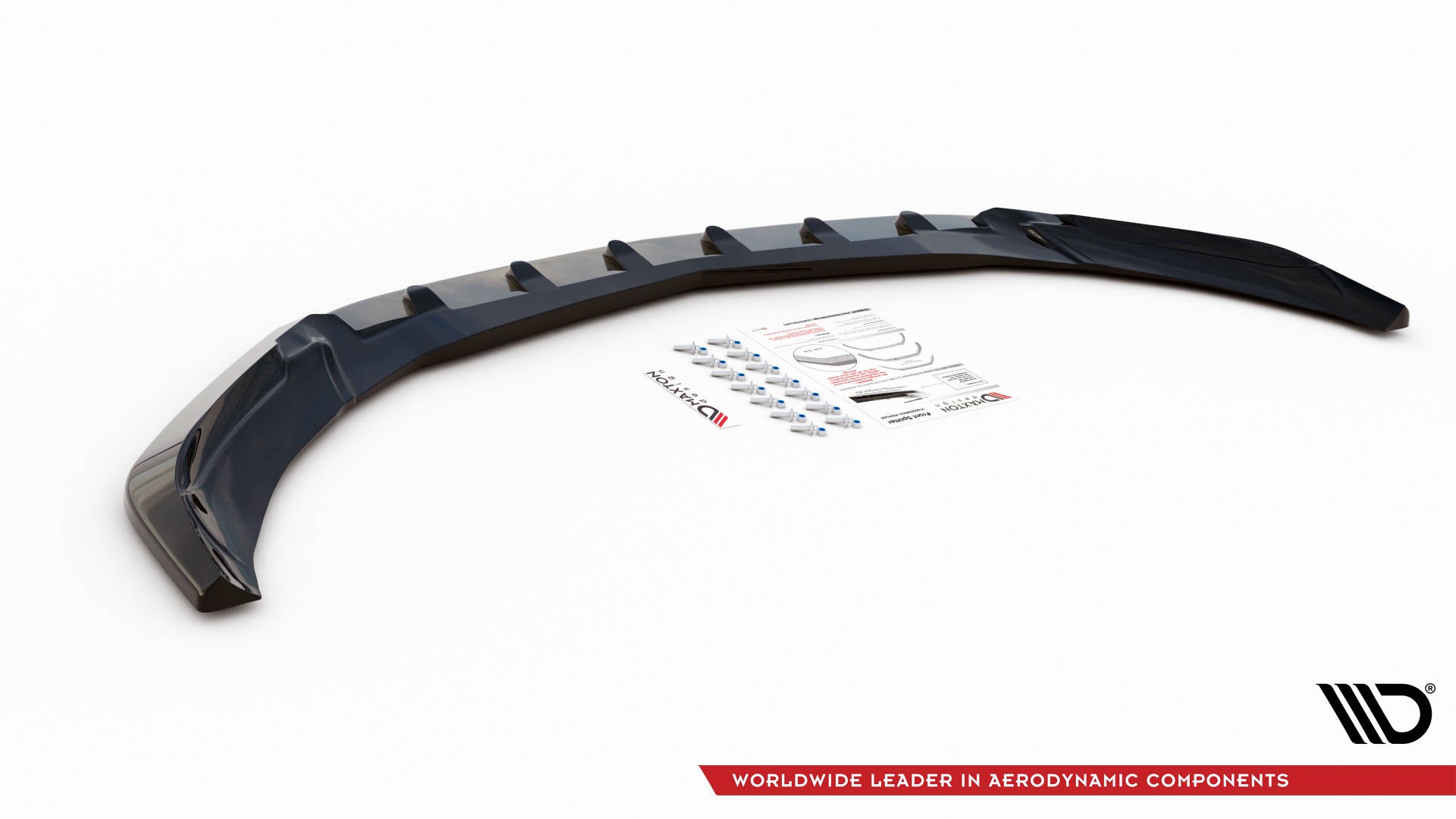 Front Ansatz V.1 für Mercedes-Benz A45 Aero W176 Facelift schwarz Hochglanz