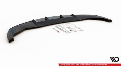 Front Ansatz V.2 für BMW 7 M-Paket F01 schwarz matt