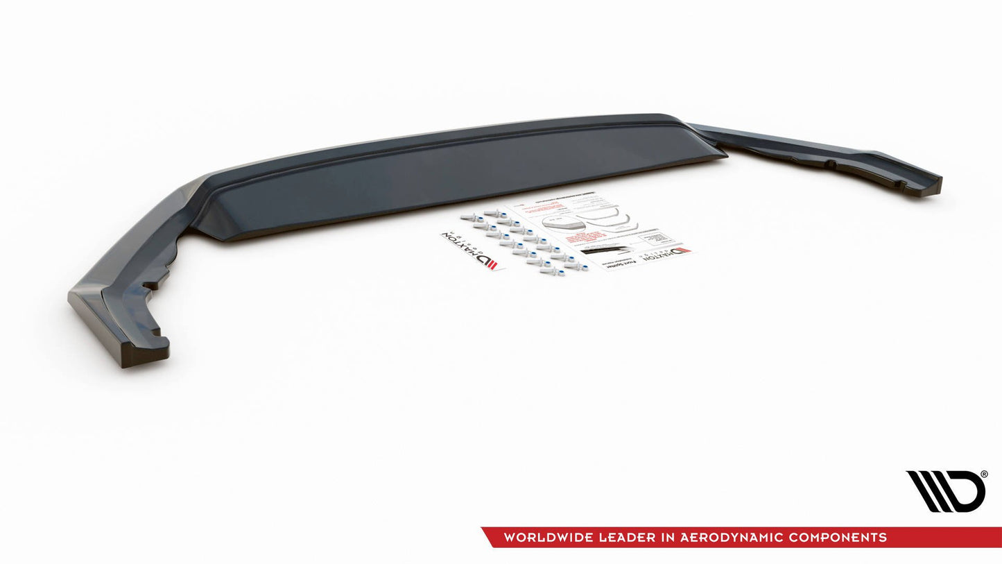 Front Ansatz V.4 für Skoda Octavia RS Mk4 schwarz Hochglanz