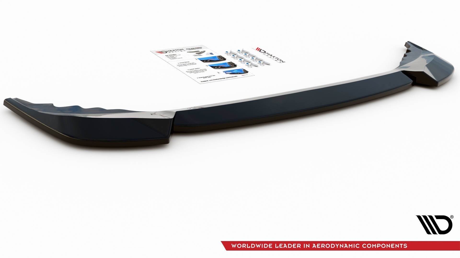 Mittlerer Diffusor Heck Ansatz für Skoda Karoq Sportline schwarz matt