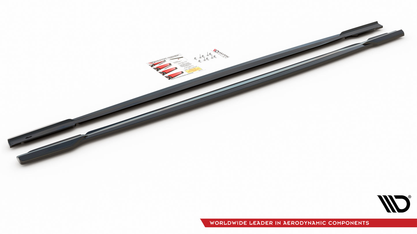 Seitenschweller Ansatz für V.1 für Audi RS6 C8 / RS7 C8 schwarz matt