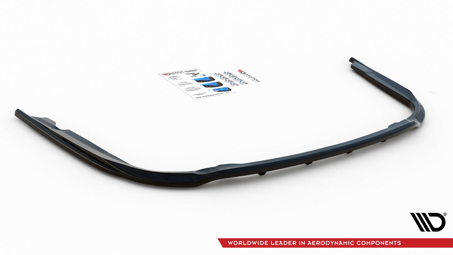 Mittlerer Diffusor Heck Ansatz DTM Look für Toyota Avensis Mk3 Facelift schwarz matt
