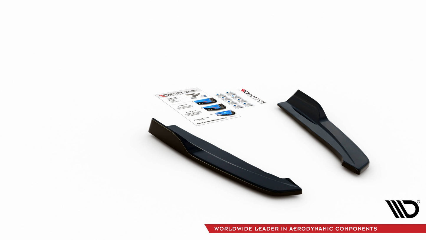 Heck Ansatz Flaps Diffusor V.2 für Ford Focus ST-Line Kombi Mk4 schwarz matt