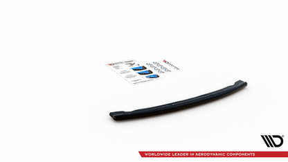 Mittlerer Diffusor Heck Ansatz für BMW 5er G30 Facelift M-Paket schwarz matt