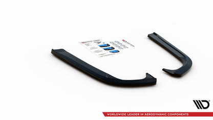 Heck Ansatz Flaps Diffusor für Skoda Octavia Mk3 Facelift schwarz matt