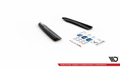 Heck Ansatz Flaps Diffusor für Mercedes-Benz GLC Coupe AMG-Line C253 Facelift schwarz matt