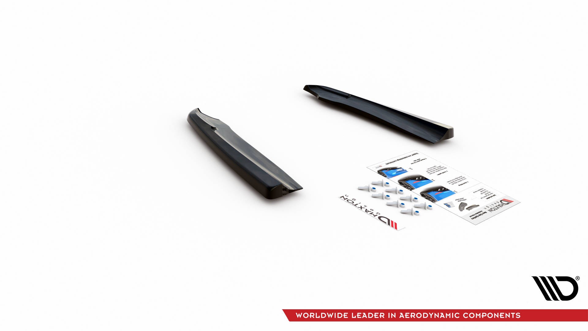 Heck Ansatz Flaps Diffusor für Mercedes-Benz GLC Coupe AMG-Line C253 Facelift Carbon Look