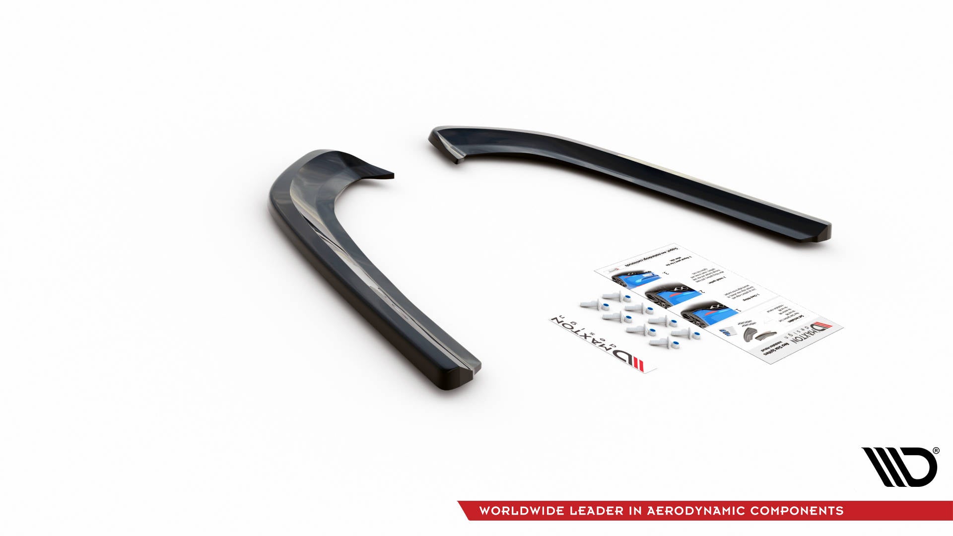 Heck Ansatz Flaps Diffusor für Ford Mondeo Mk5 schwarz matt