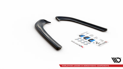 Heck Ansatz Flaps Diffusor für Ford Mondeo Mk5 schwarz matt