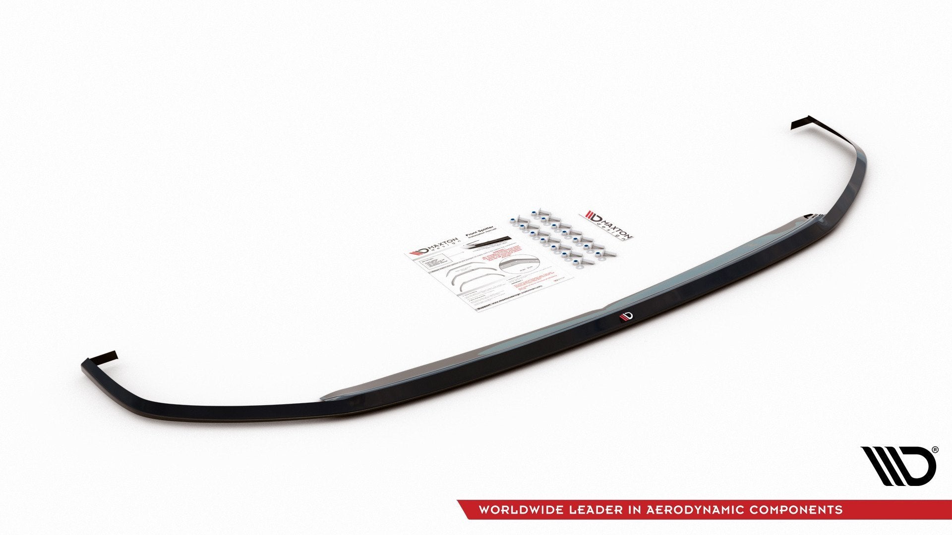 Front Ansatz V.3 für VW Polo GTI Mk6 schwarz Hochglanz