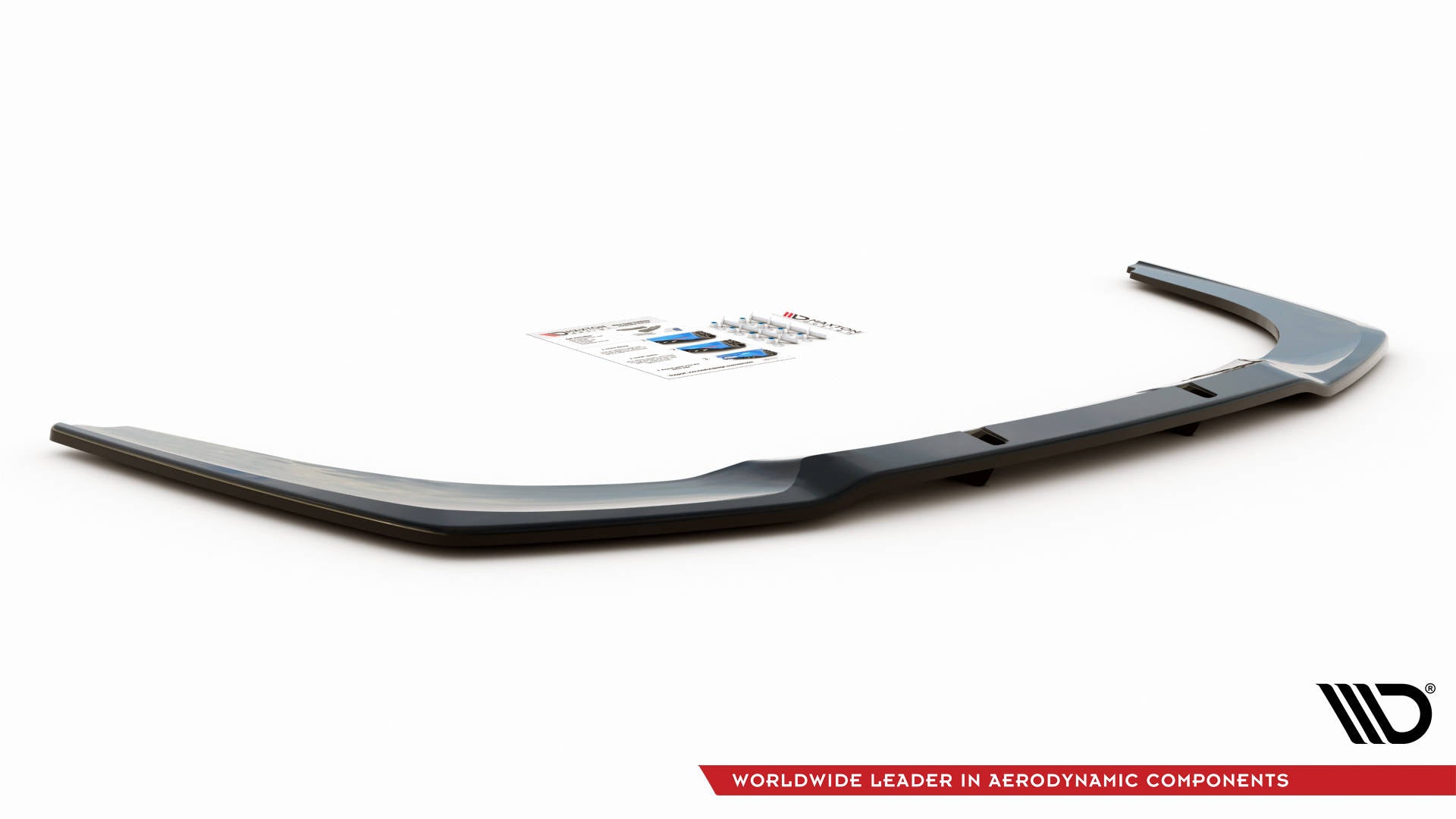 Mittlerer Diffusor Heck Ansatz DTM Look für BMW 8 Gran Coupe M-Paket G16 schwarz matt