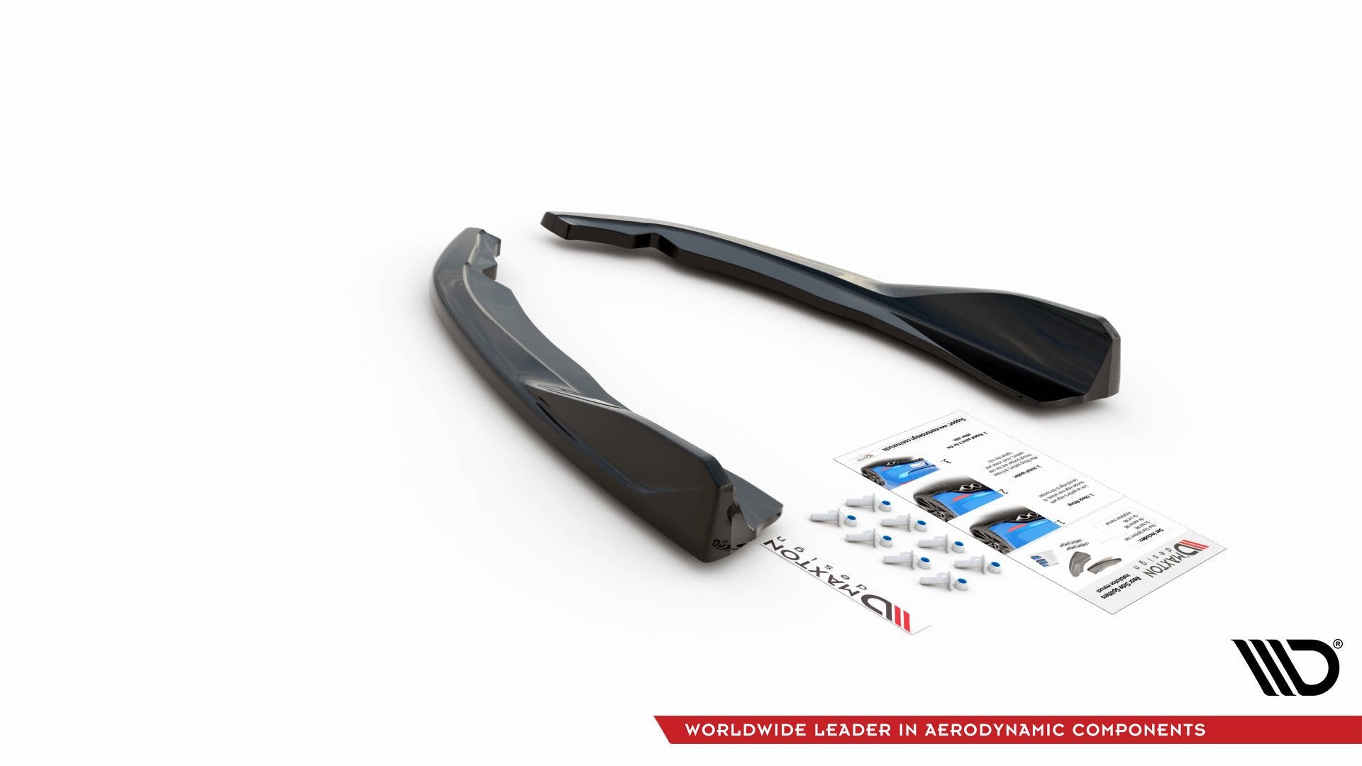 Heck Ansatz Flaps Diffusor V.2 für BMW 4er M-Paket G22 Carbon Look