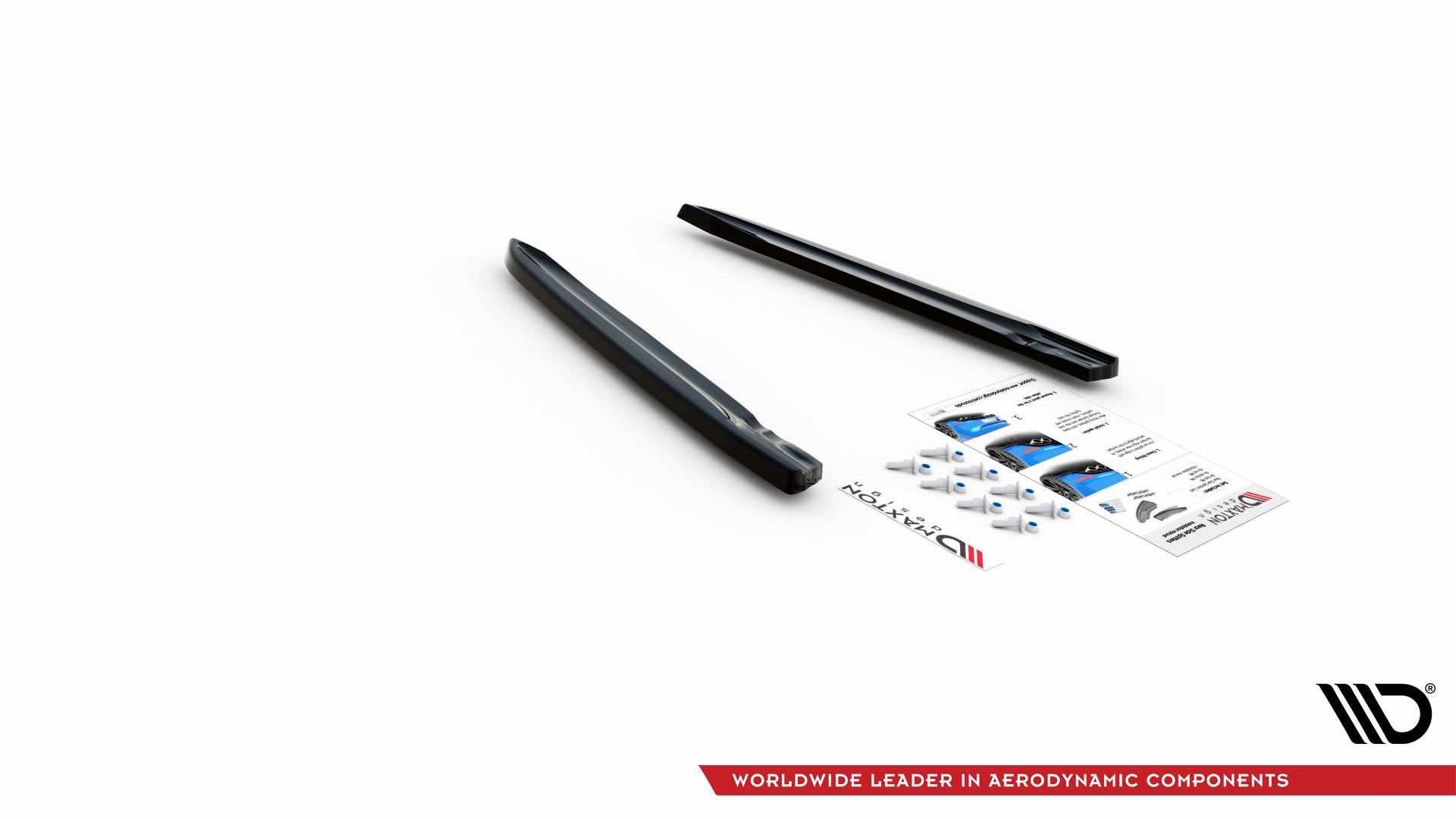 Heck Ansatz Flaps Diffusor für Volkswagen Arteon R schwarz matt