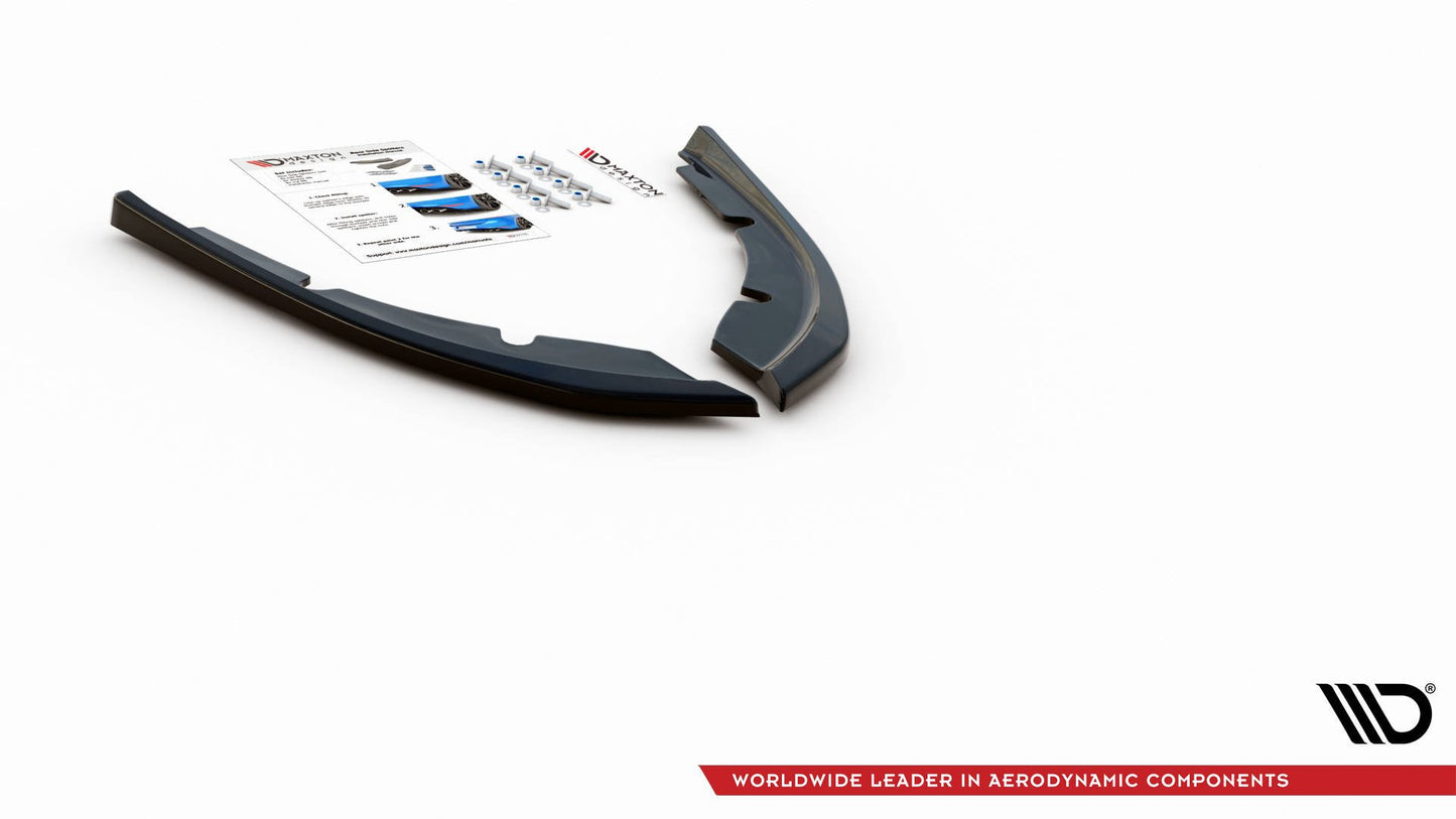 Heck Ansatz Flaps Diffusor für Peugeot 308 SW Mk2 Facelift schwarz matt