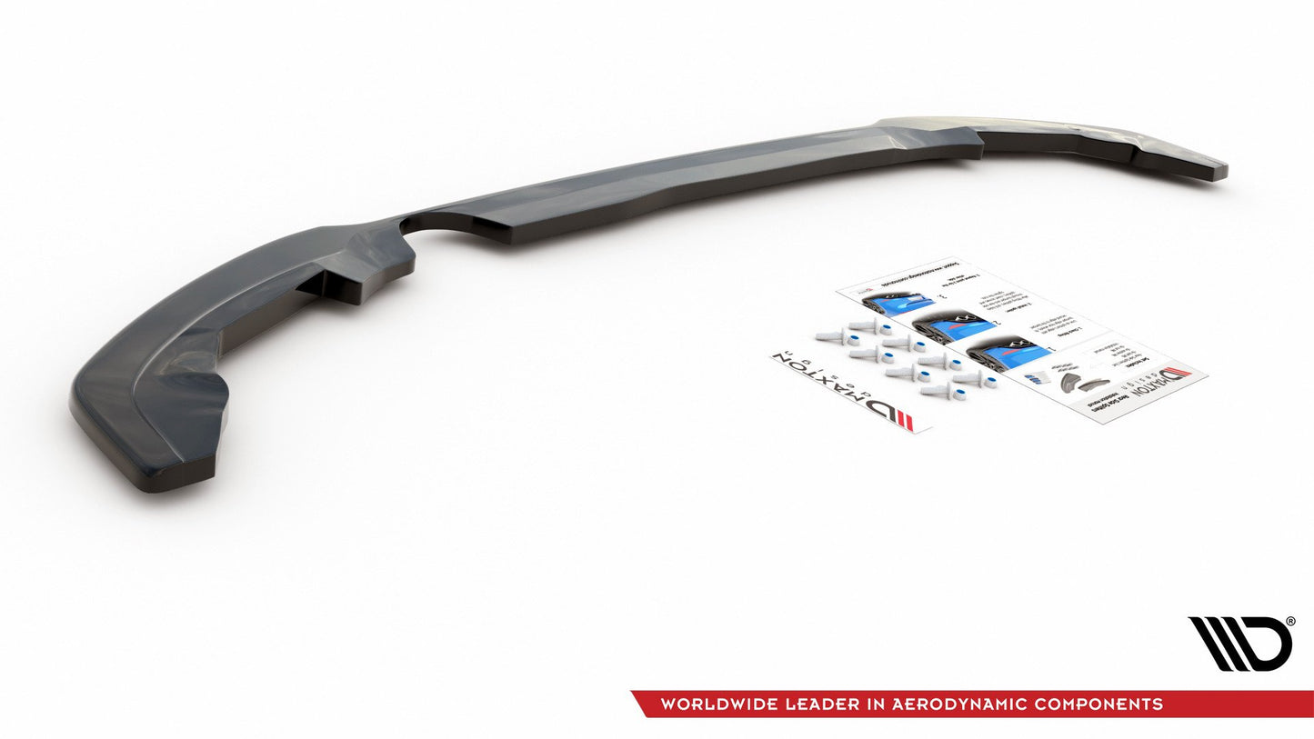 Mittlerer Diffusor Heck Ansatz für Ford Puma Carbon Look