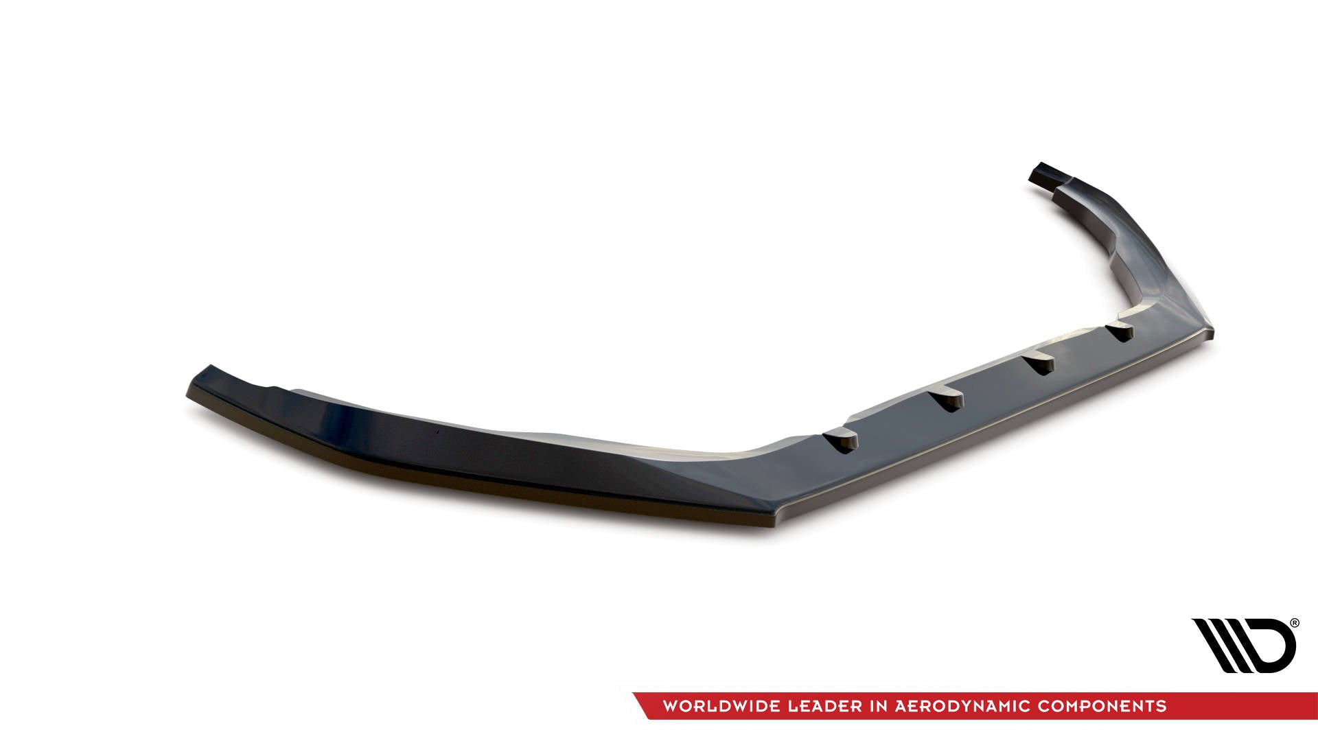 Front Ansatz V.1 für Peugeot 208 GTi Mk1 schwarz Hochglanz