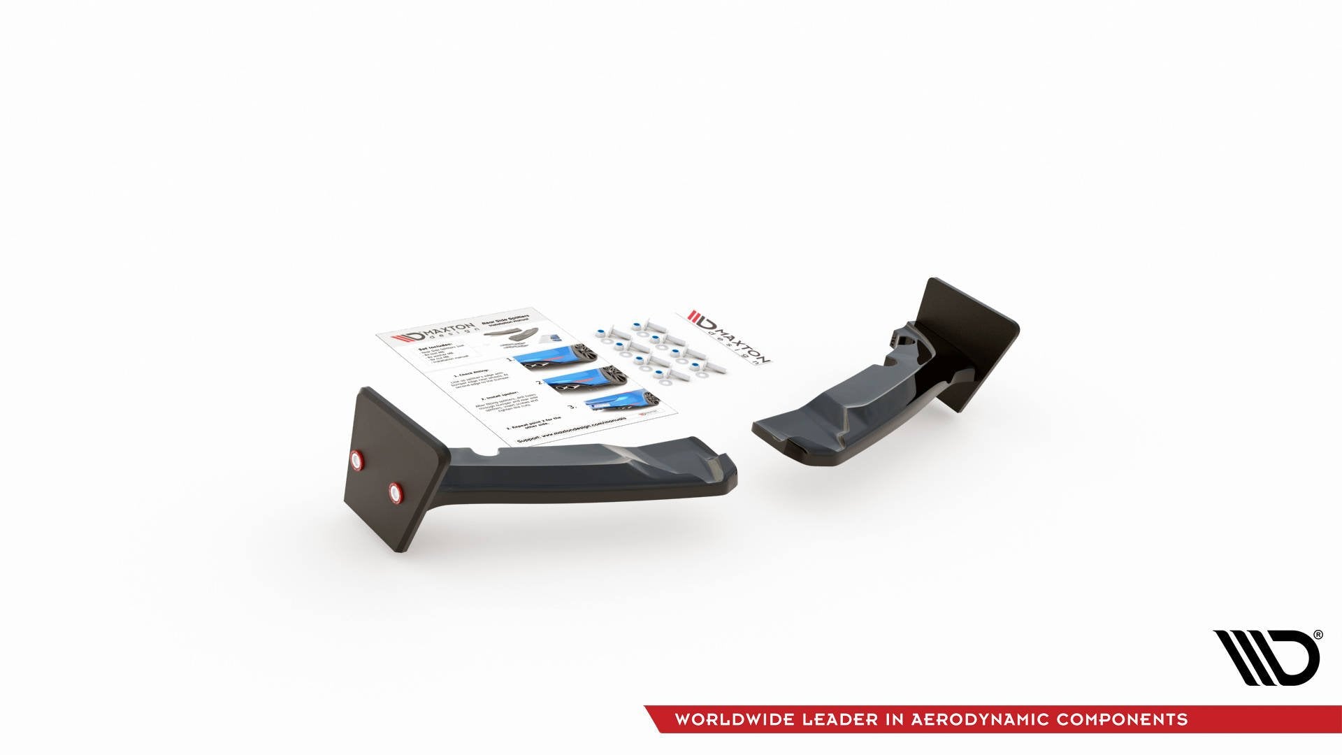 Heck Ansatz Flaps Diffusor +Flaps für V.4 Toyota GR Yaris Mk4