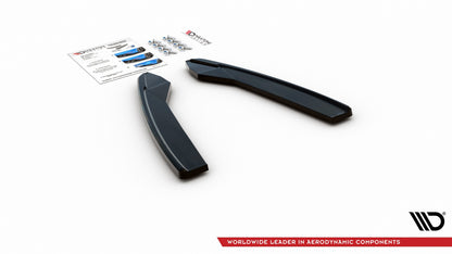 Heck Ansatz Flaps Diffusor für Audi S6 / A6 S-Line C7 FL schwarz Hochglanz