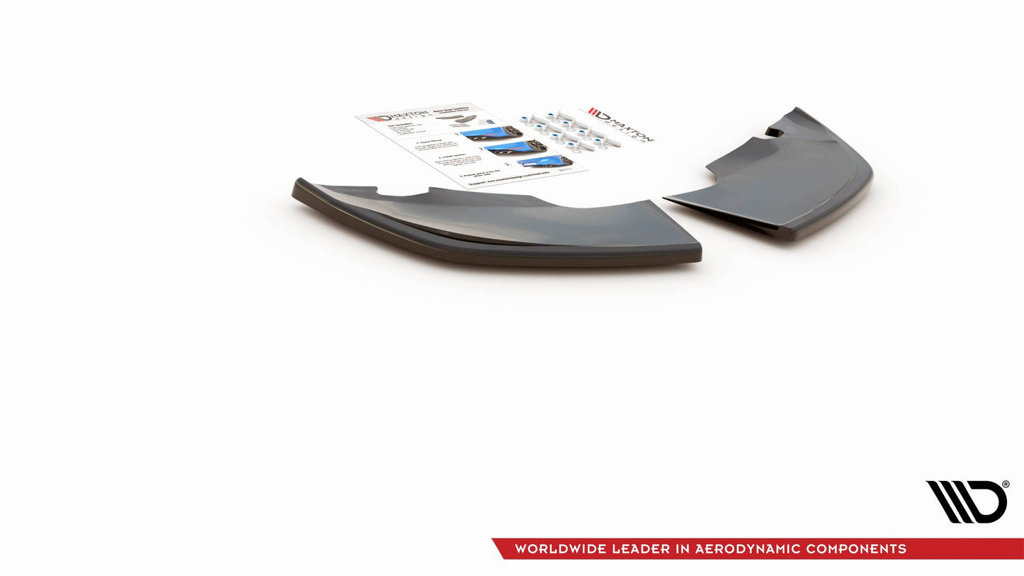 Heck Ansatz Flaps Diffusor für Skoda Kamiq schwarz matt