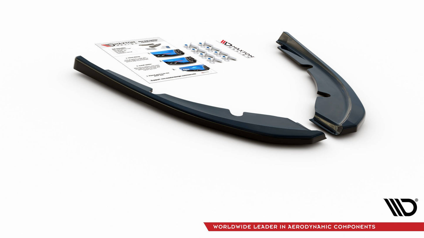 Heck Ansatz Flaps Diffusor V.2 für Peugeot 308 SW Mk2 Facelift Carbon Look