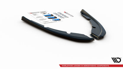 Heck Ansatz Flaps Diffusor V.2 für Peugeot 308 SW Mk2 Facelift Carbon Look