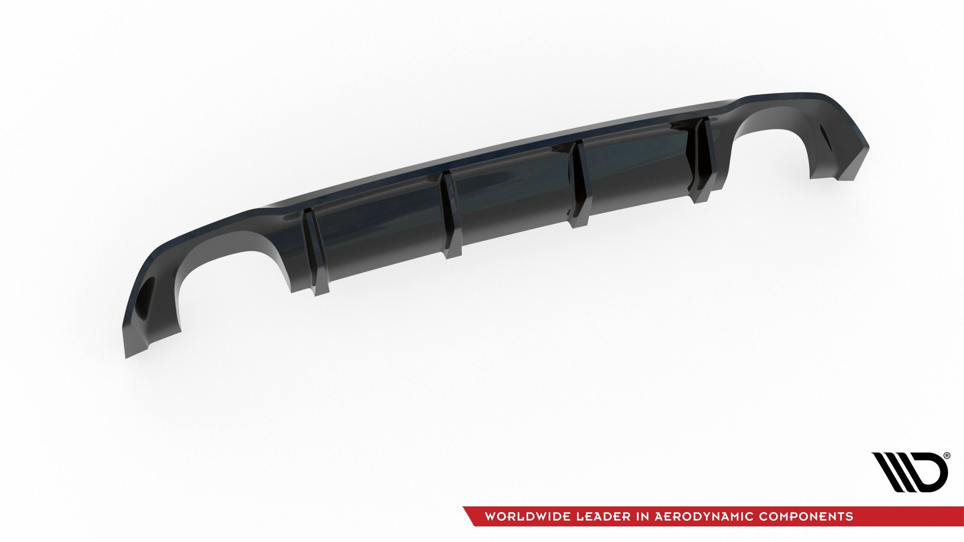 Diffusor Heck Ansatz für Seat Leon III Cupra schwarz matt