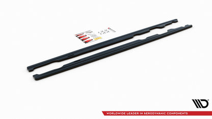 Seitenschweller Ansatz für Mini Cooper S John Cooper Works F56 schwarz matt