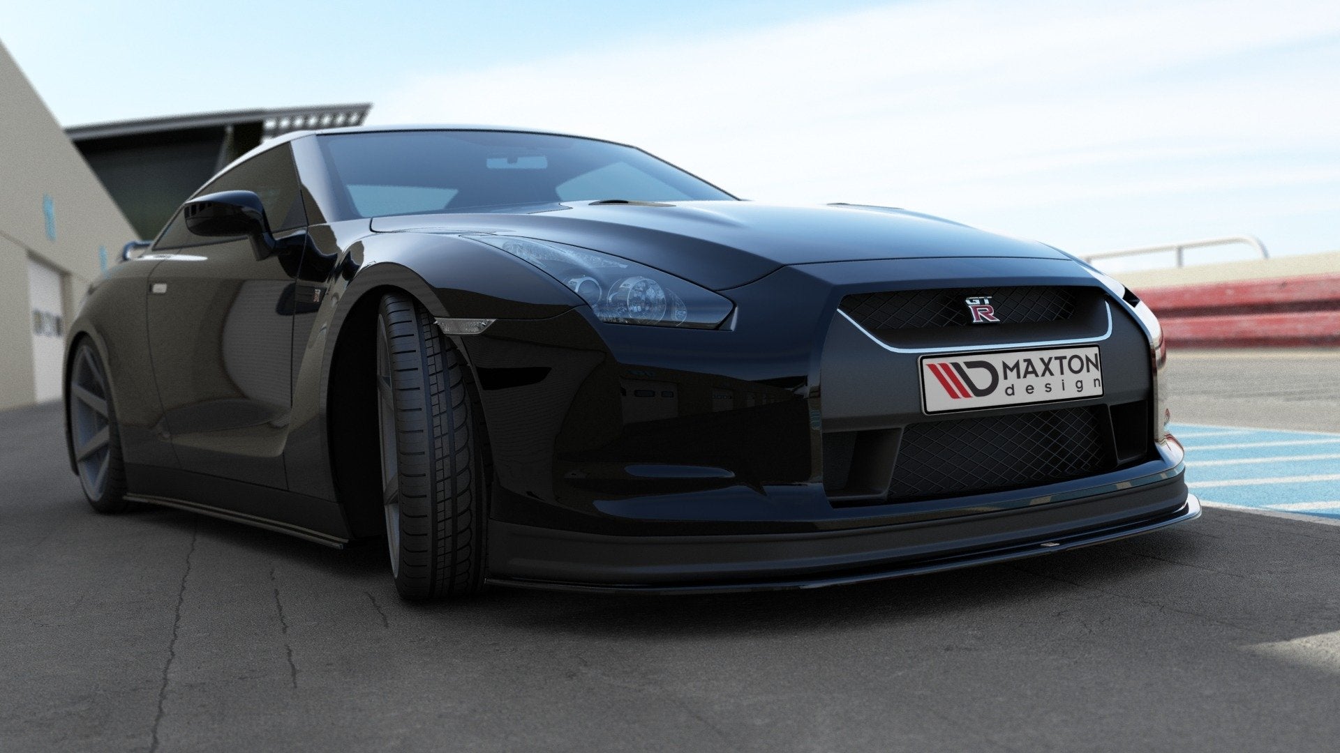 Front Ansatz V.2 für NISSAN GT-R vor Facelift COUPE (R35-SERIES) Carbon Look