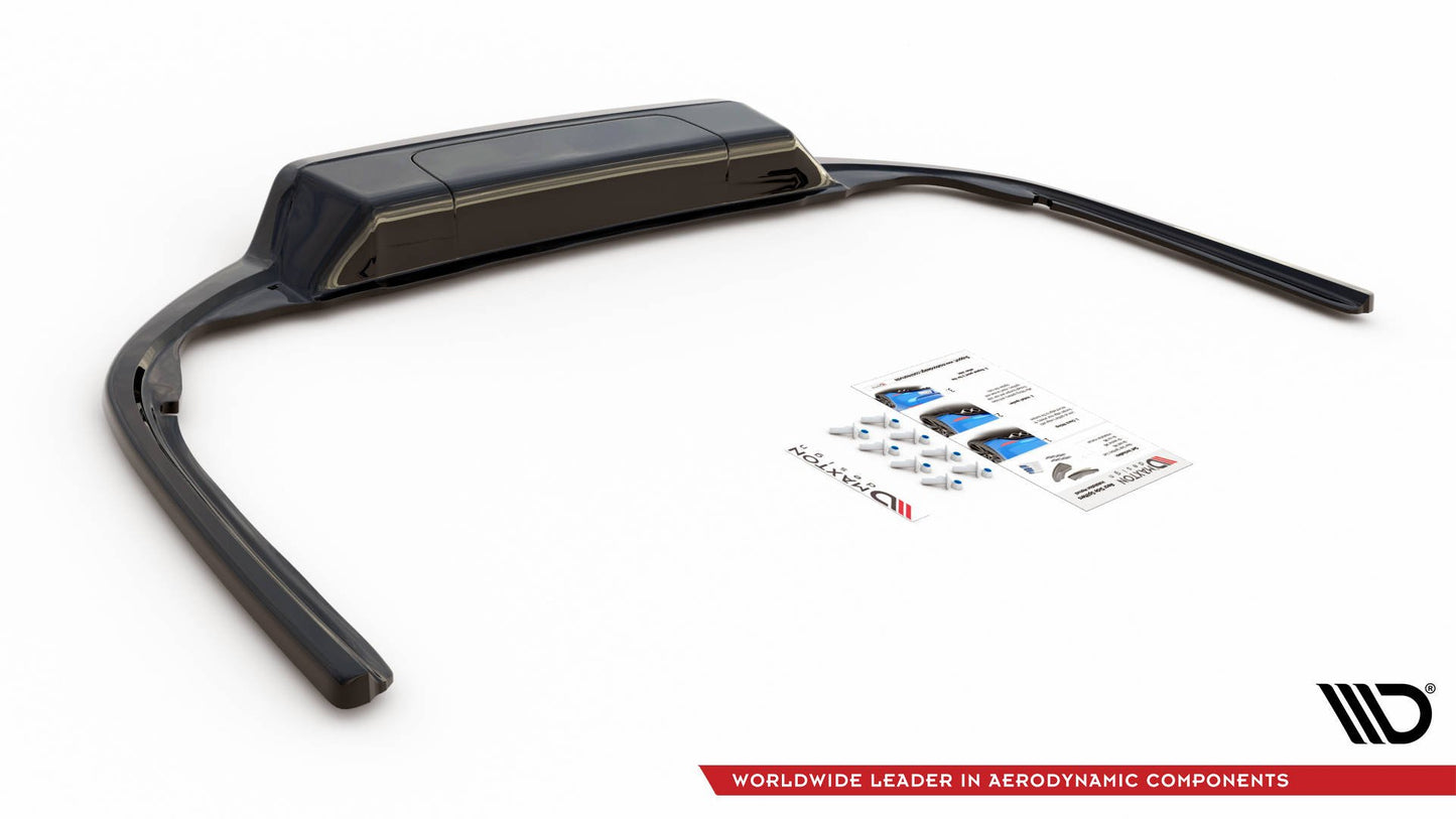 Mittlerer Diffusor Heck Ansatz für Volkswagen Passat B8 Carbon Look