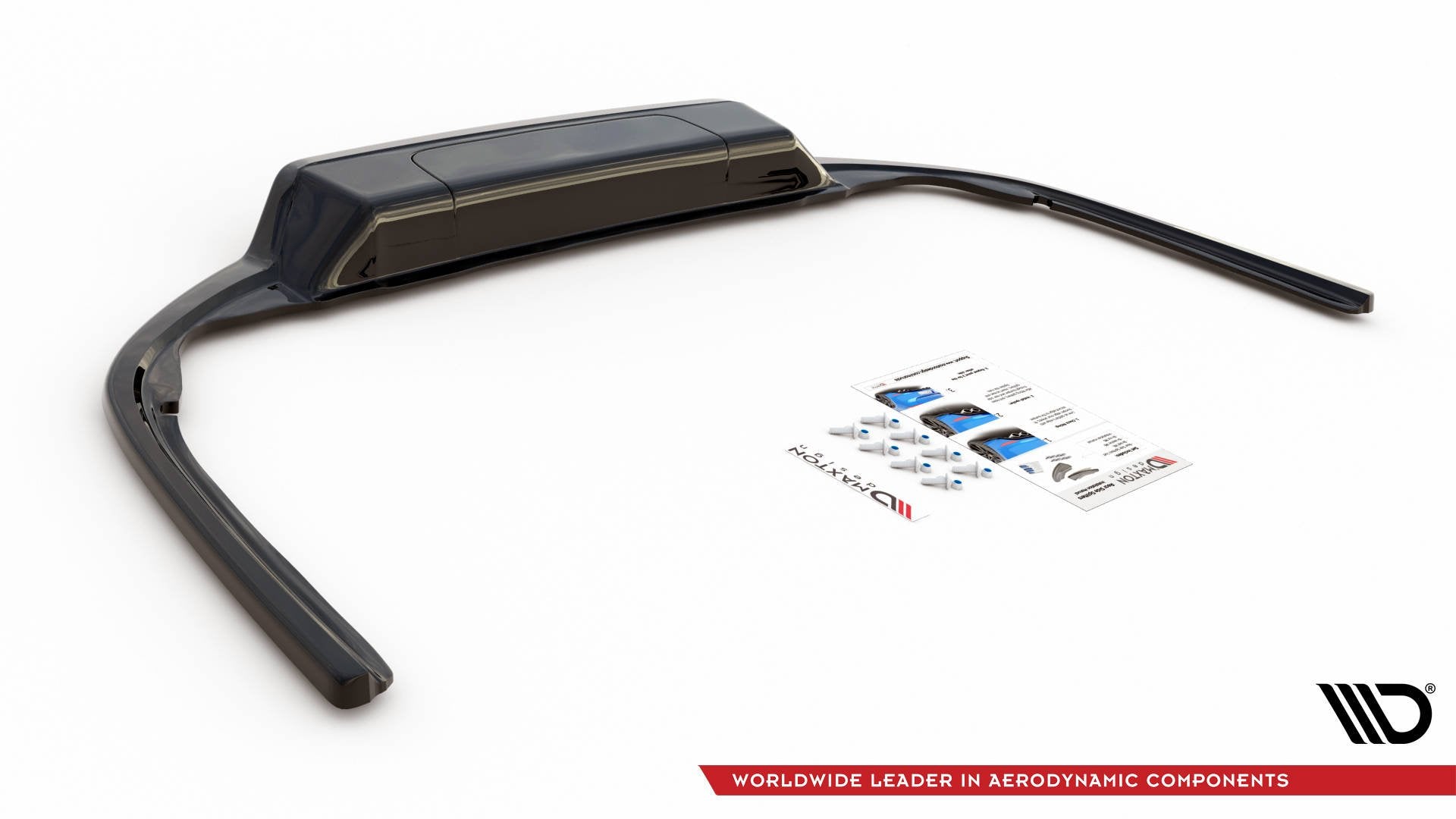 Mittlerer Diffusor Heck Ansatz für Volkswagen Passat B8 Carbon Look