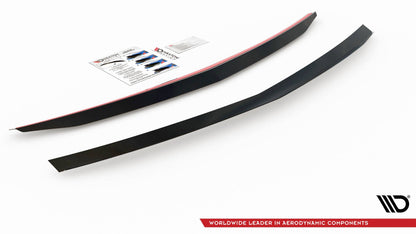 Spoiler CAP für Mercedes-Benz E63 AMG / AMG-Line Limousine W212 Facelift schwarz matt