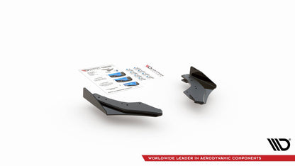 Robuste Racing Heck Ansatz Flaps Diffusor +Flaps für Volkswagen Golf 8 GTI Clubsport schwarz Hochglanz