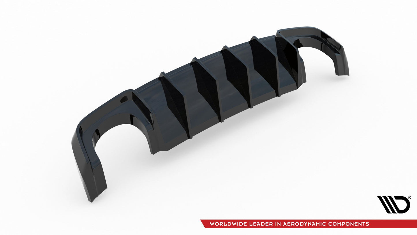 Diffusor Heck Ansatz für Audi RS3 8V Sportback schwarz matt