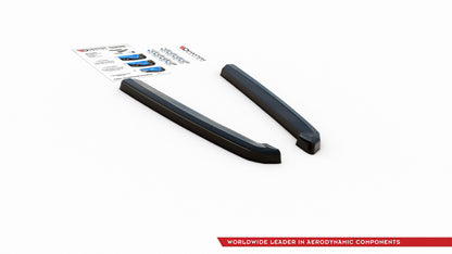 Heck Ansatz Flaps Diffusor für Audi S7 C8 schwarz matt