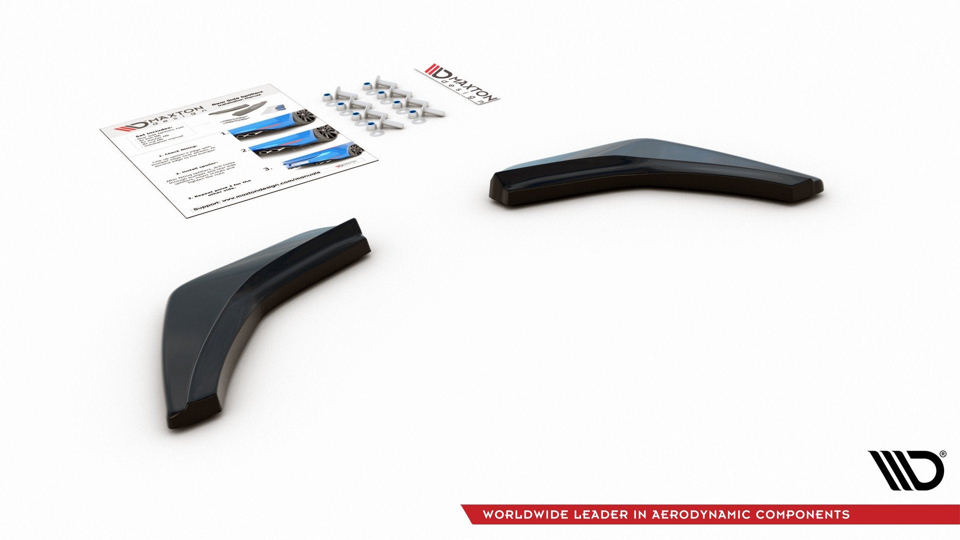Heck Ansatz Flaps Diffusor V.2 für VW Golf 7 GTI  Carbon Look