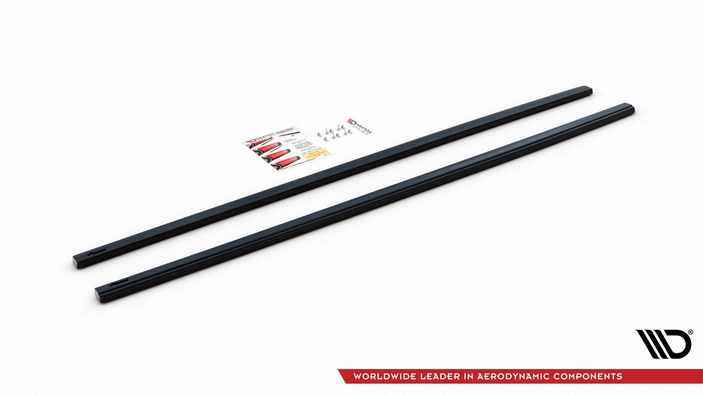 Seitenschweller Ansatz für V.2 für VW Golf 7 GTI (verengen) schwarz matt