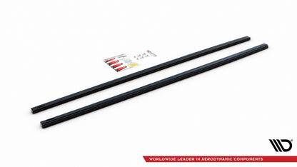 Seitenschweller Ansatz für V.2 für VW Golf 7 GTI (verengen) schwarz matt
