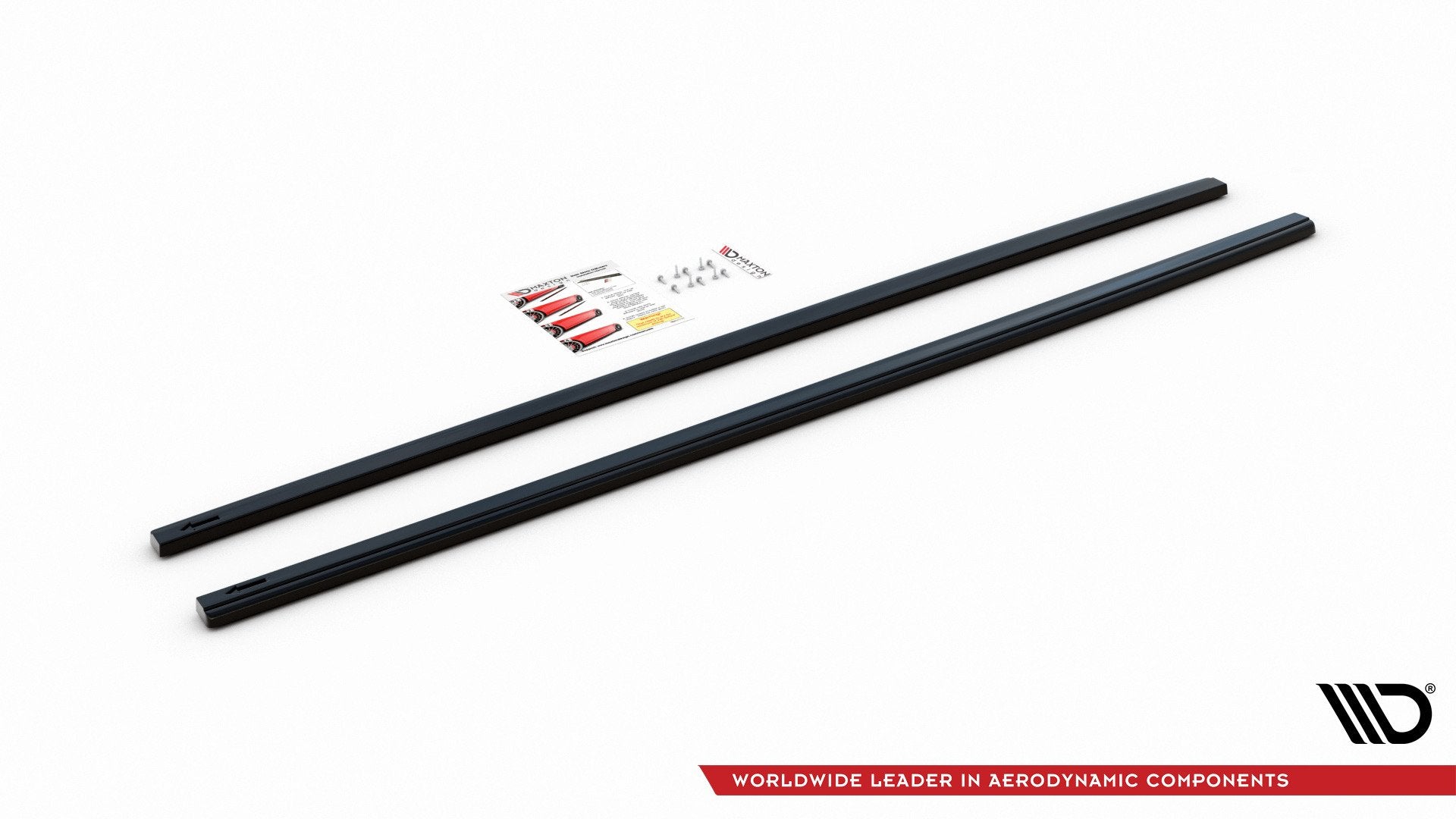 Seitenschweller Ansatz für V.2 für VW Golf 7 GTI (verengen) schwarz Hochglanz