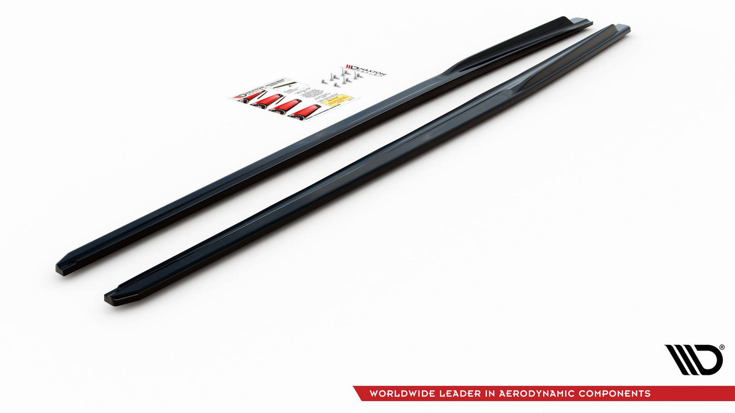 Seitenschweller Ansatz für V.2 für Audi RS3 8V Sportback Facelift schwarz Hochglanz