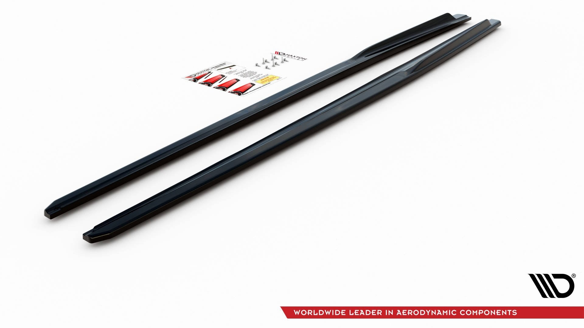 Seitenschweller Ansatz für V.2 für Audi RS3 8V Sportback Facelift schwarz Hochglanz