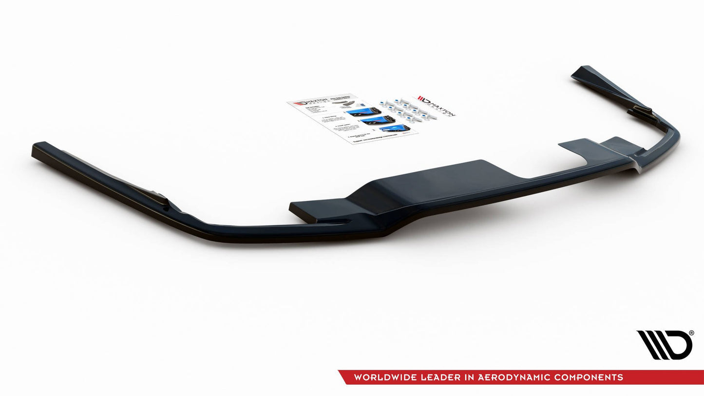 Mittlerer Diffusor Heck Ansatz für Volvo S60/V60 R-Design Mk3 Carbon Look