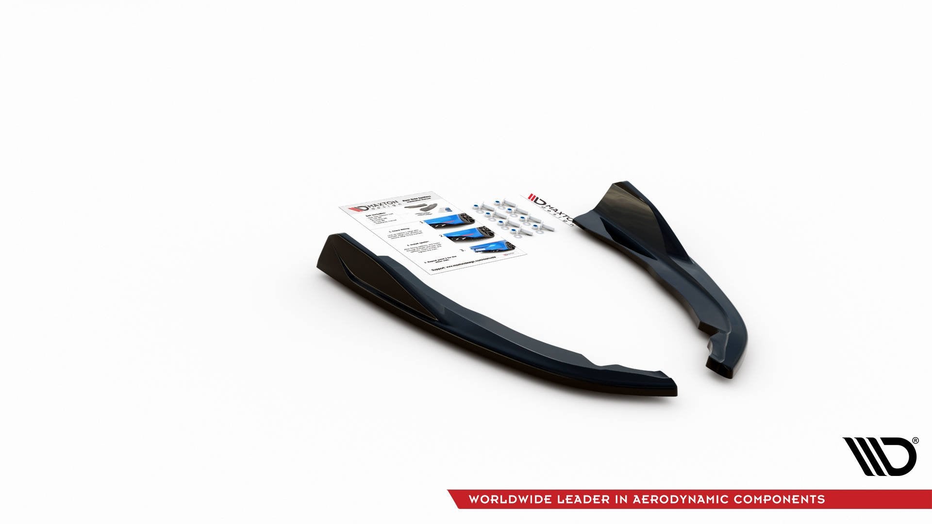 Heck Ansatz Flaps Diffusor V.2 für BMW 4er M-Paket G22 Carbon Look