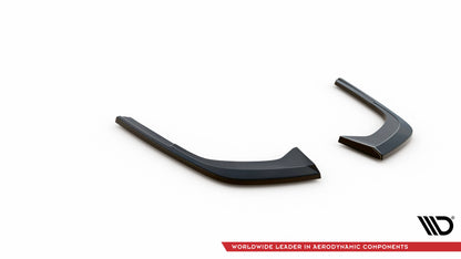 Heck Ansatz Flaps Diffusor für Audi A4 B9 Facelift Carbon Look