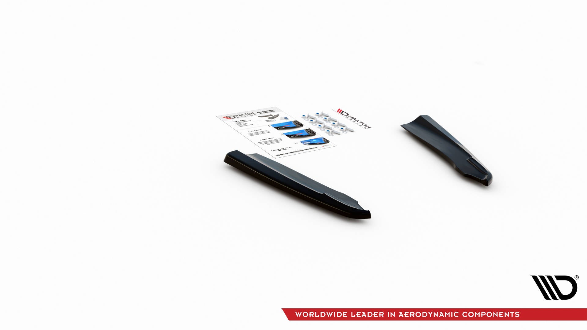 Heck Ansatz Flaps Diffusor für Mercedes-Benz GLC Coupe AMG-Line C253 Facelift Carbon Look