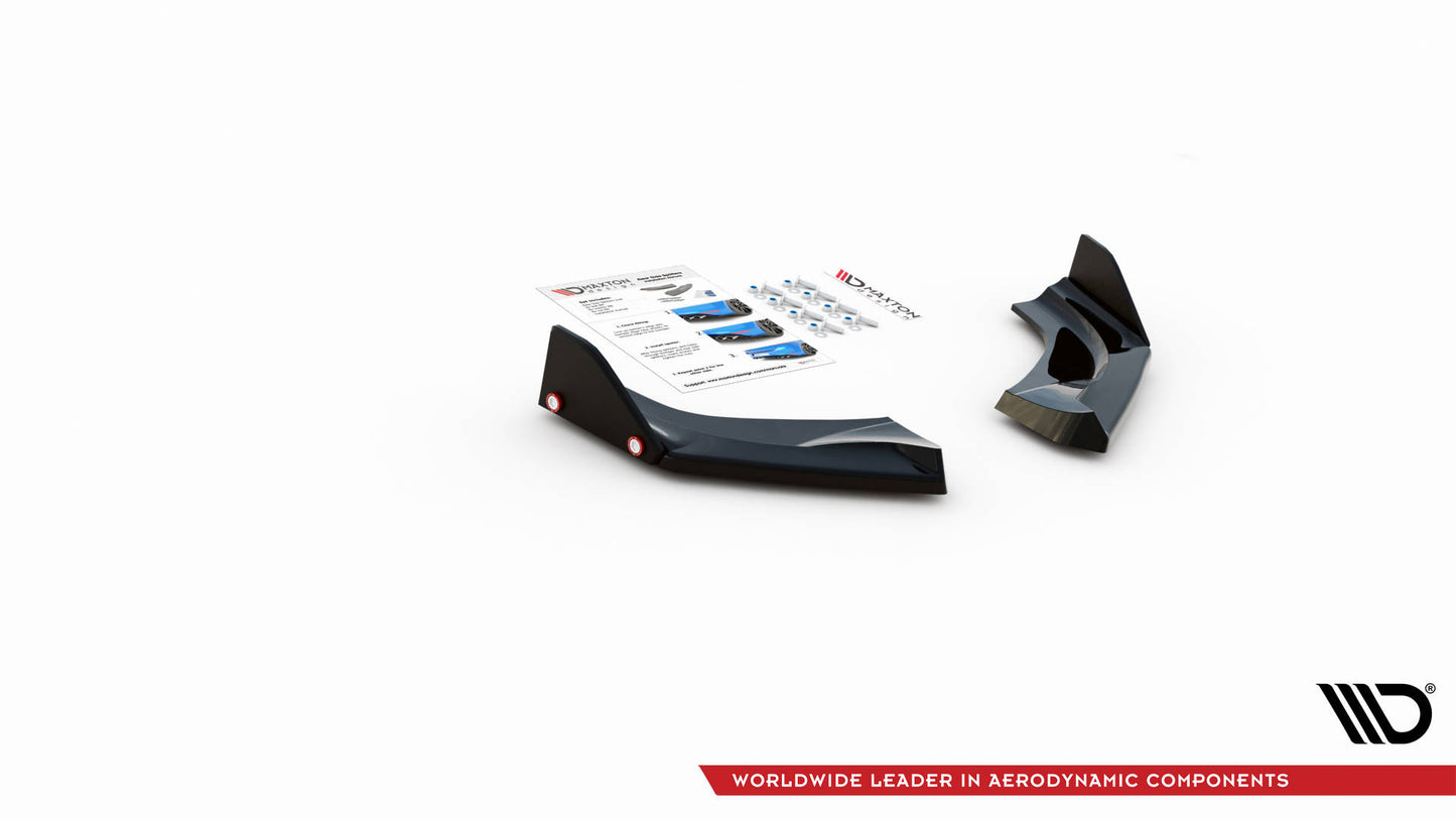 Heck Ansatz Flaps Diffusor +Flaps für V.1 Hyundai I30 N Hatchback Mk3 Facelift