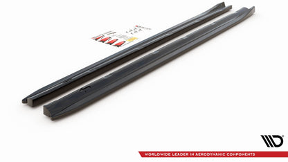 Seitenschweller Ansatz für Peugeot 308 GT Mk2 Facelift Carbon Look