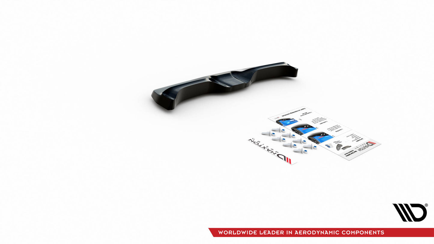 Mittlerer Diffusor Heck Ansatz V.2 für Nissan 370Z  Carbon Look