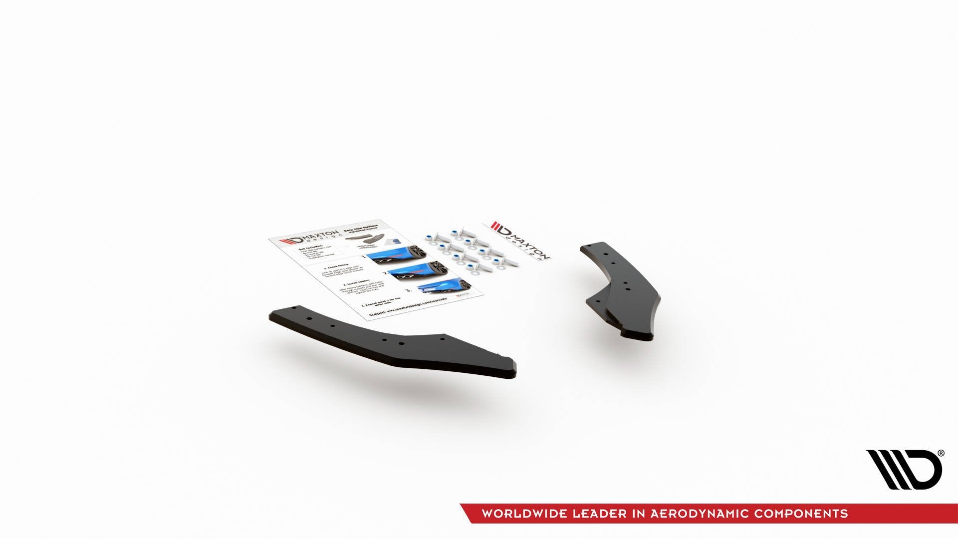 Robuste Racing Heck Ansatz Flaps Diffusor für Volkswagen Golf 8 GTI Clubsport