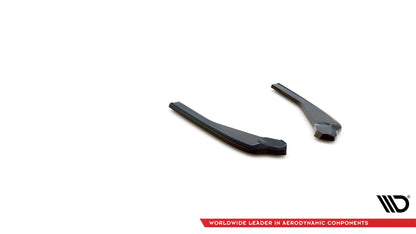 Heck Ansatz Flaps Diffusor für BMW X4 M-Paket G02 Facelift schwarz matt