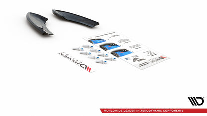 Heck Ansatz Flaps Diffusor für VW Golf 7 GTI TCR Carbon Look